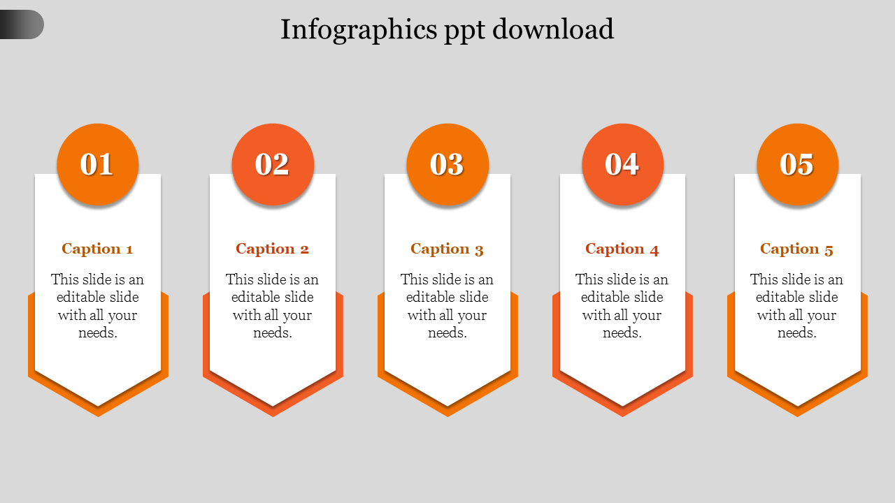 infographics ppt download-Orange